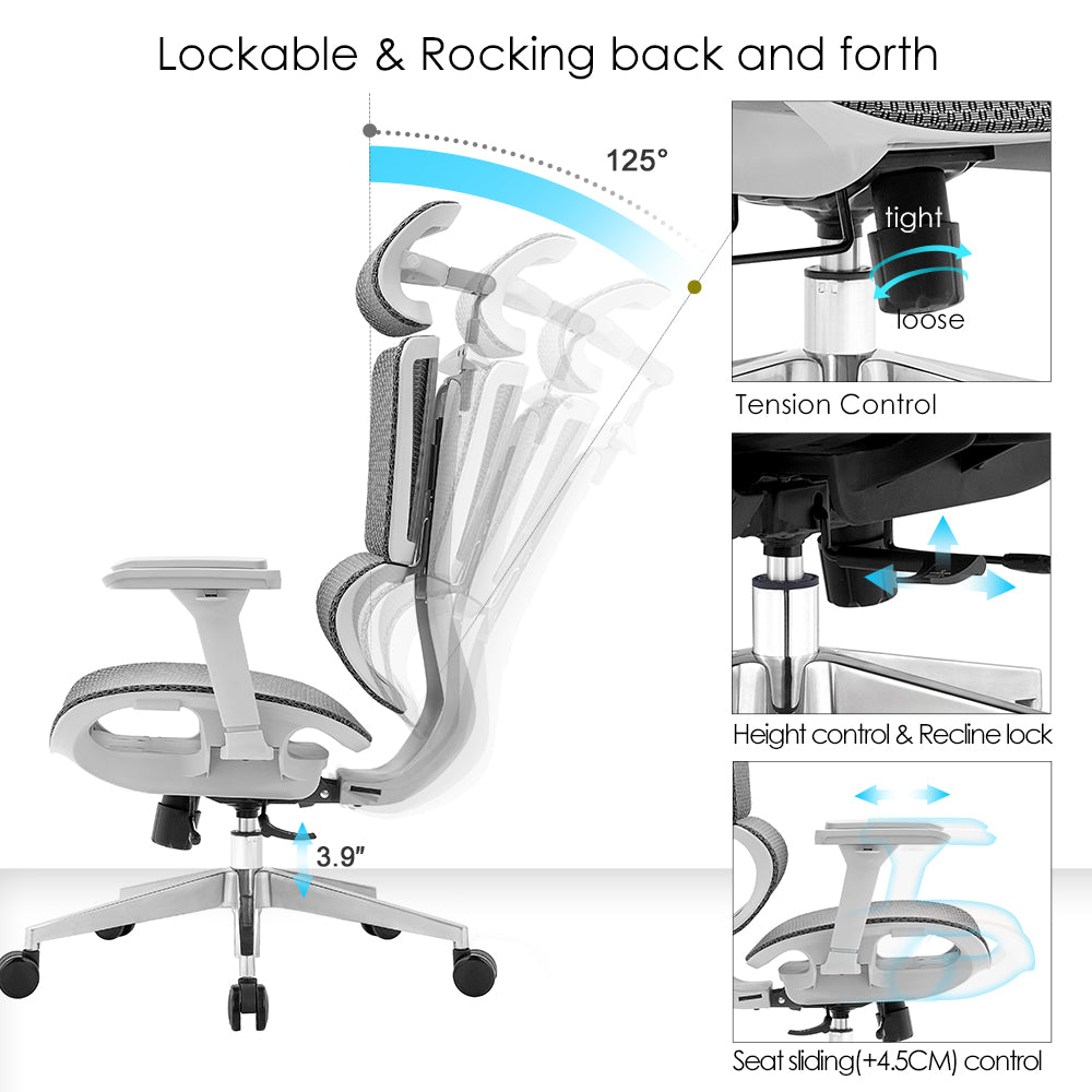 Mesh Ergonimic Offic chair Lumbar Support - DLB Furniture
