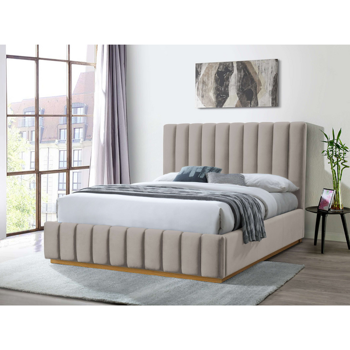 Ellie Velvet Queen Bed Frame 