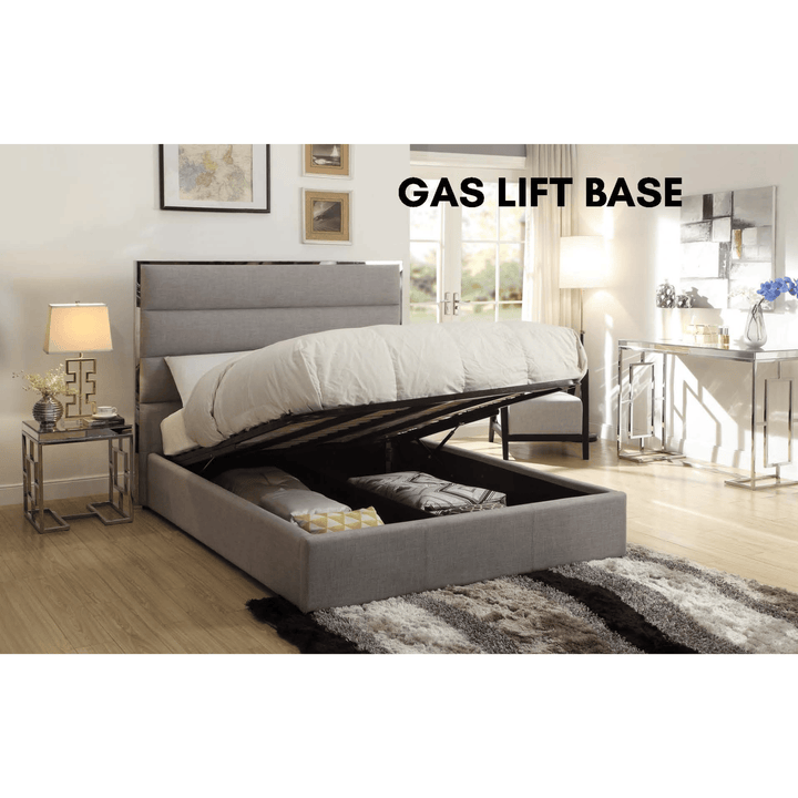 Lewis Fabric King Bed Frame - DLB Furniture
