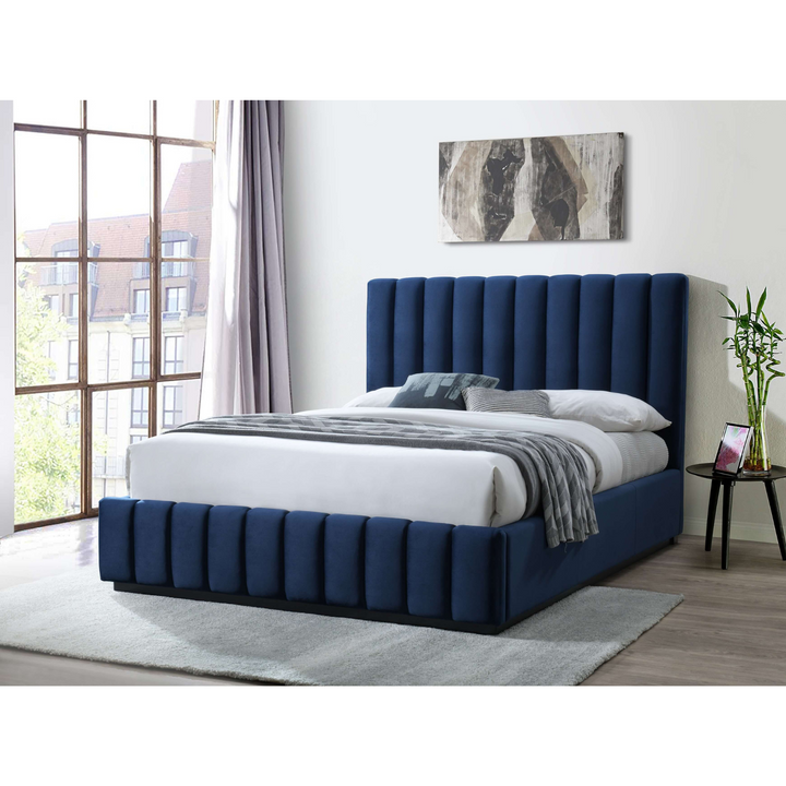 Elsa Velvet Queen Bed Frame - DLB Furniture