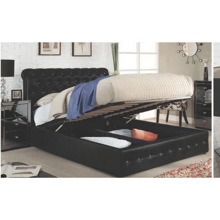 Diamenti Bed King Bed Frame White - DLB Furniture