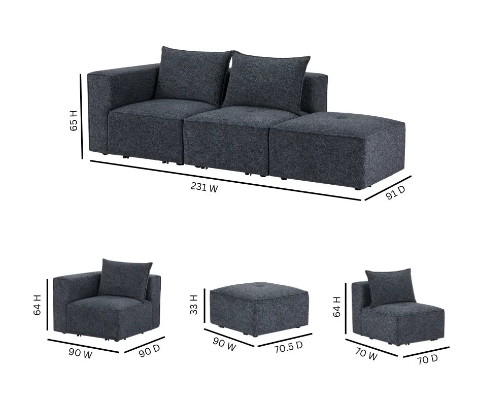 Robin Modular Sofa 3 Pieces - DLB Furniture