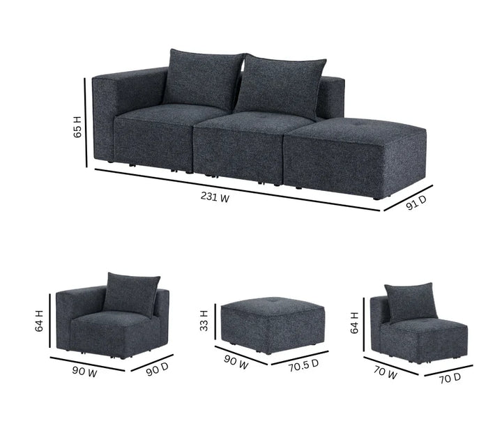 Robin Modular Sofa 3 Pieces - DLB Furniture