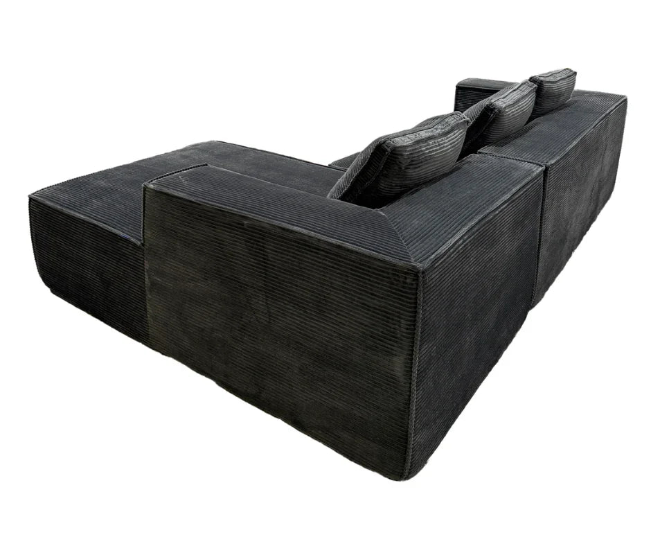 Akemi L Shape Sofa - Grey - DLB Furniture