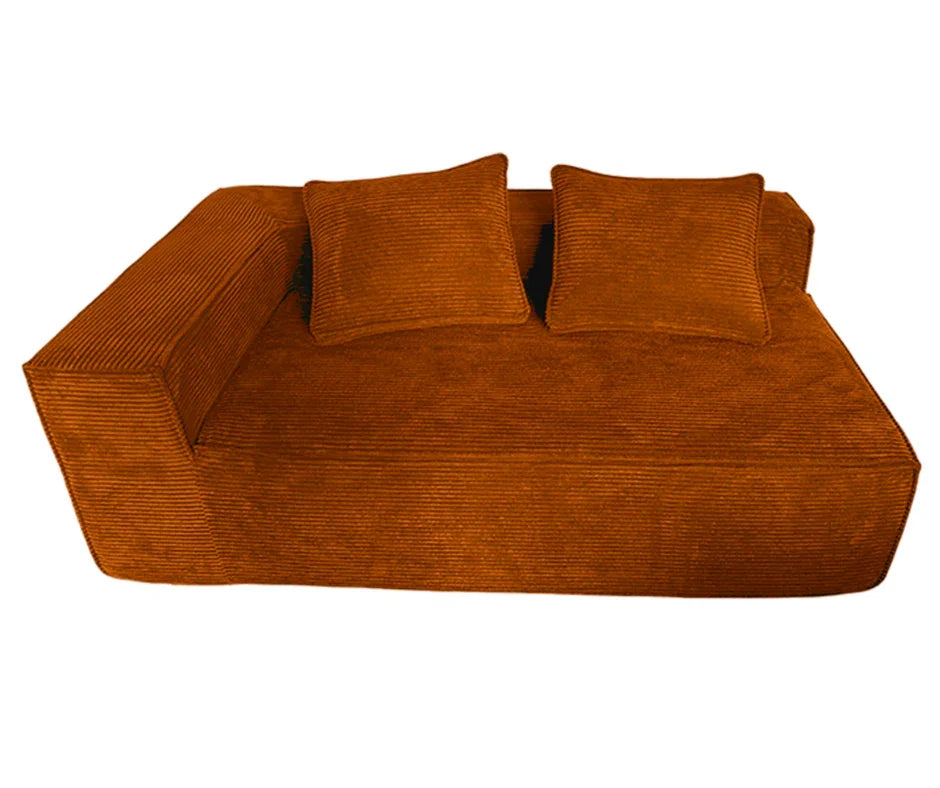 Akemi L Shape Sofa - Burnt Orange