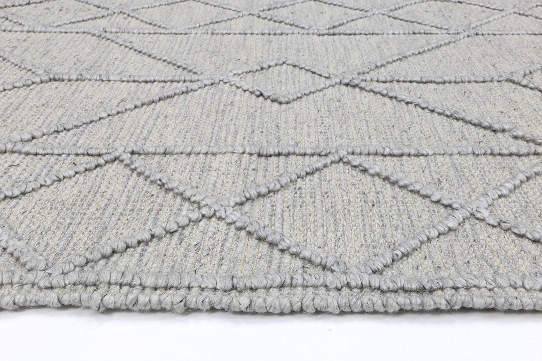Himalaya Interweave Tribal Grey Wool Rug - DLB Furniture
