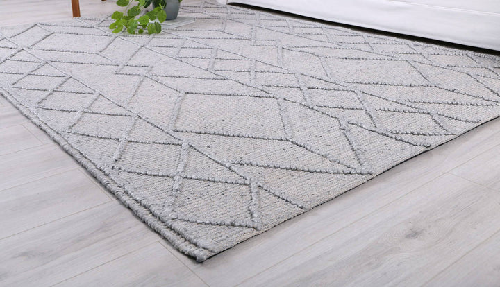 Himalaya Interweave Tribal Grey Wool Rug - DLB Furniture