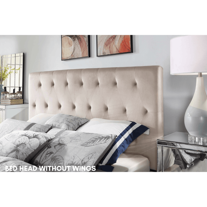 Merida King Single Velvet Bed - DLB Furniture