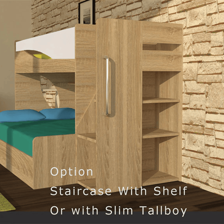 Wooden Bunk Bed Single Over Double