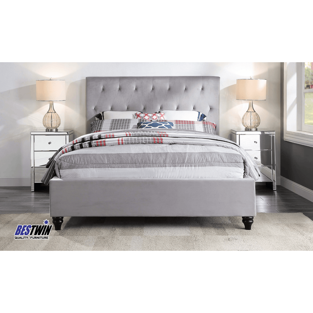 Merida King Single Velvet Bed