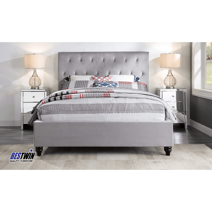 Merida King Single Velvet Bed