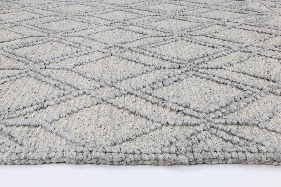 Himalaya Cobblestone Tribal Grey Wool Rug - DLB Furniture