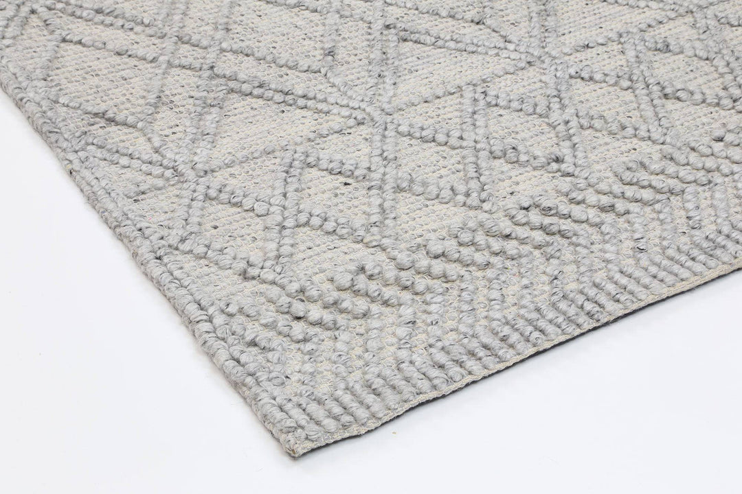 Himalaya Cobblestone Tribal Grey Wool Rug - DLB Furniture