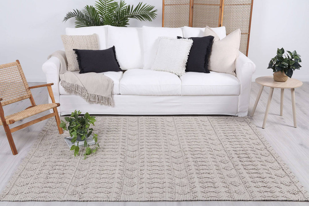 Himalaya Fine Tribal Natural Wool Rug - DLB Furniture