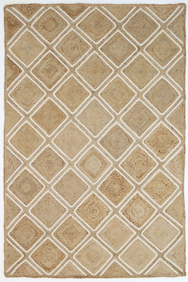 Artisan Beige Parquetry Rug - DLB Furniture