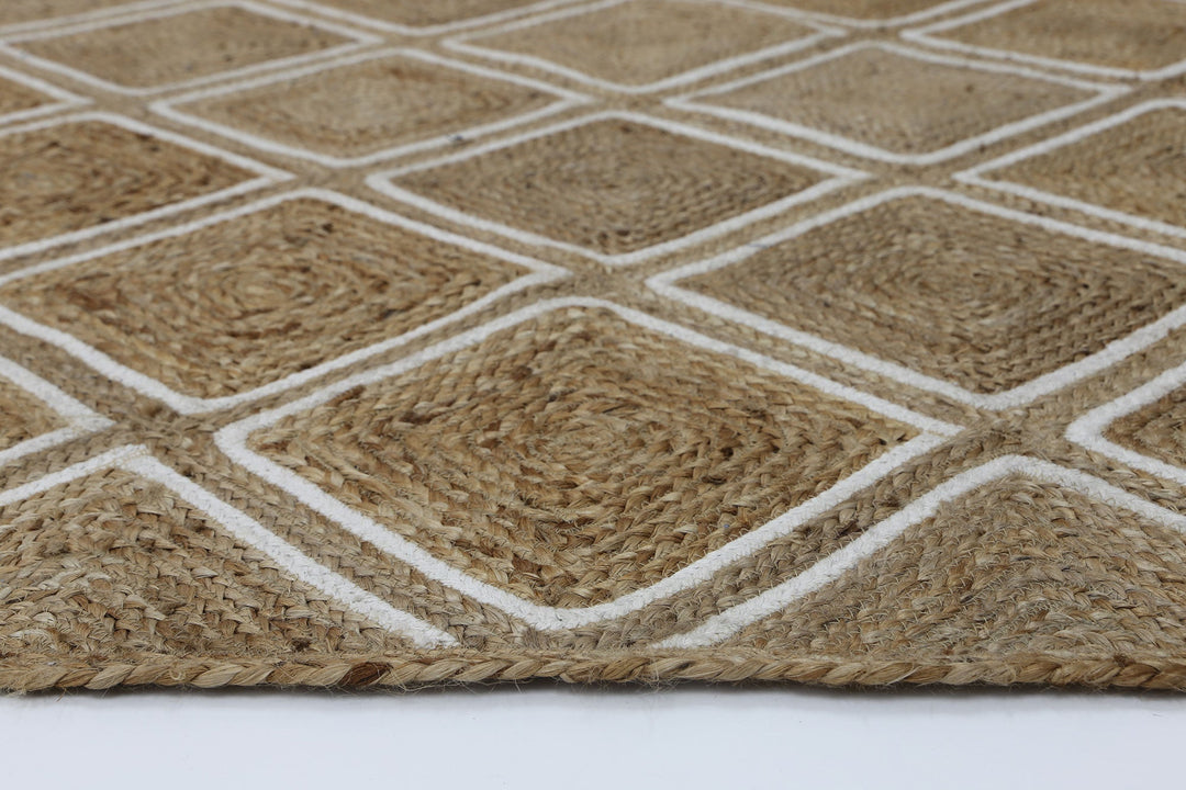 Artisan Beige Parquetry Rug - DLB Furniture