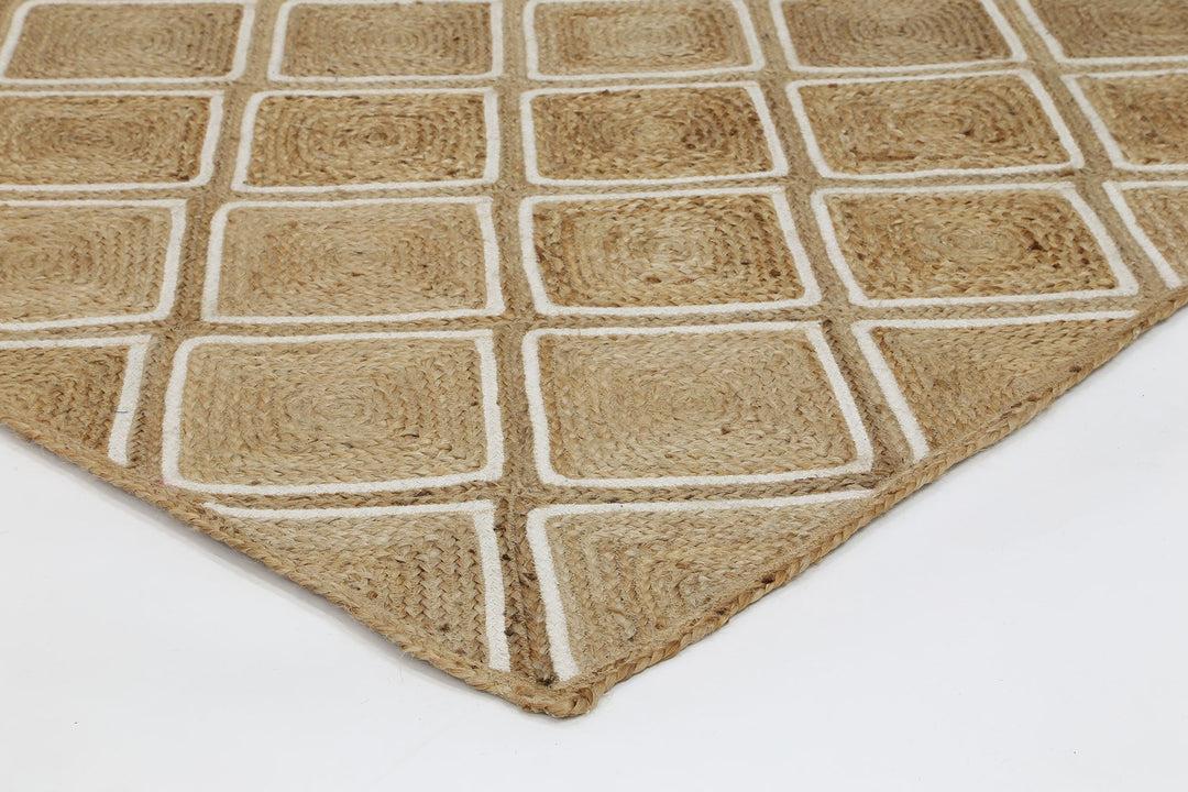 Artisan Beige Parquetry Rug - DLB Furniture