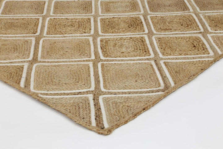 Artisan Beige Parquetry Rug - DLB Furniture