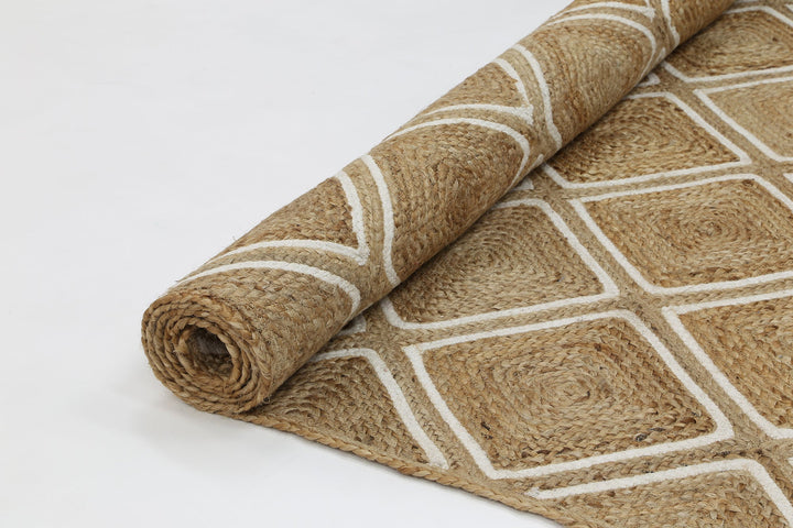 Artisan Beige Parquetry Rug - DLB Furniture
