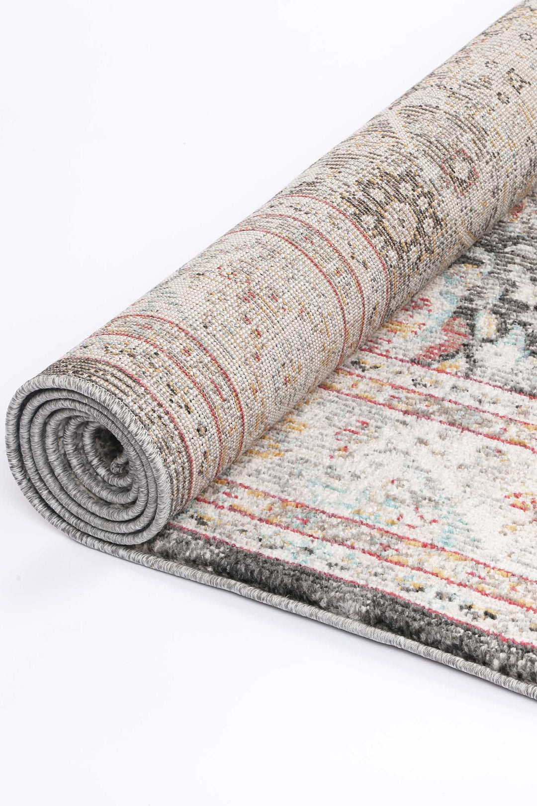 Artifact Shang Ogee Black and Red Rug - DLB Furniture