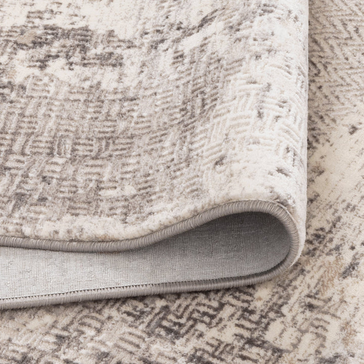 Atina Distressed Border Beige Grey Rug - AT04 - DLB Furniture