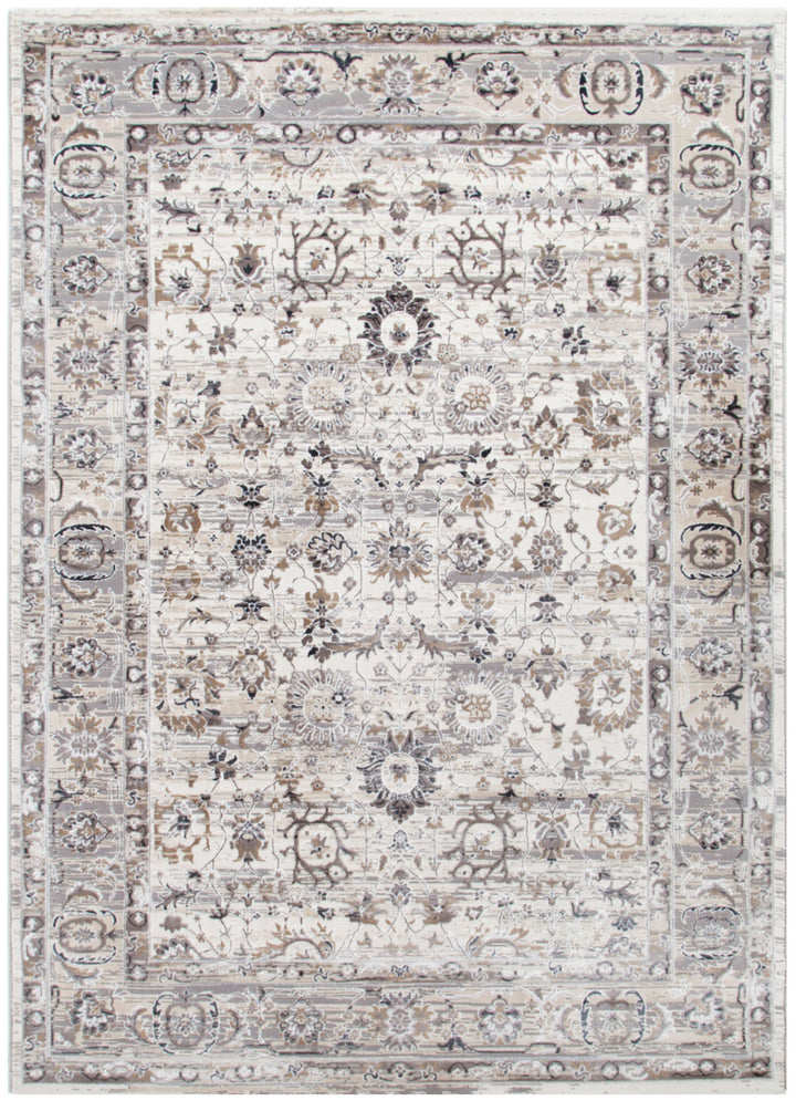 Atina Distressed Transitional Beige Grey Rug - DLB Furniture