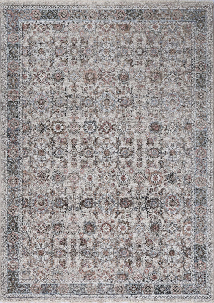 Baile Vintage Cedercroft Beige/Rust Rug - DLB Furniture