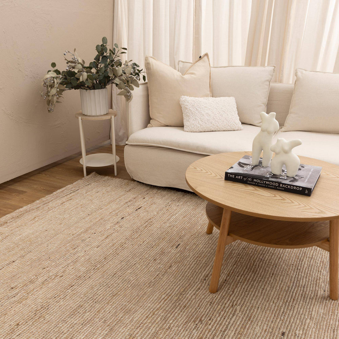 Mackay Beige Wool & Jute rug - DLB Furniture