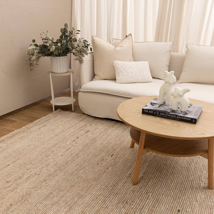 Mackay Beige Wool & Jute rug - DLB Furniture