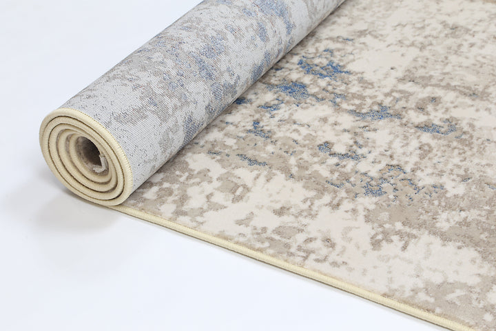 Bohemian Paradise One Modern Beige Blue Rug - DLB Furniture
