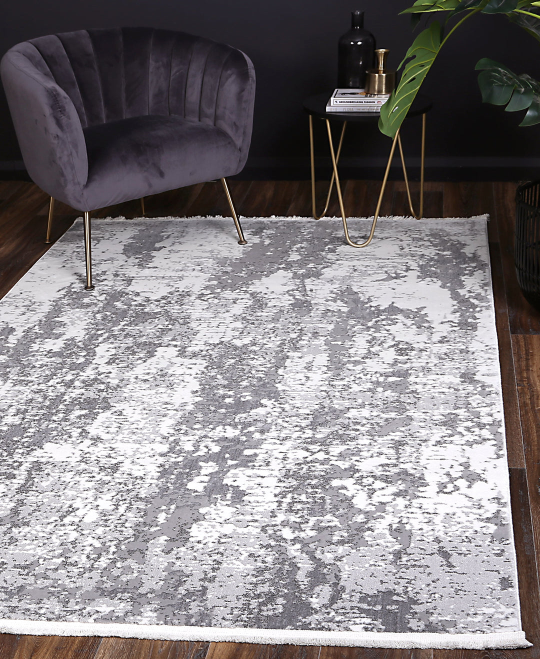 Bohemian Paradise One Modern Grey Rug - DLB Furniture