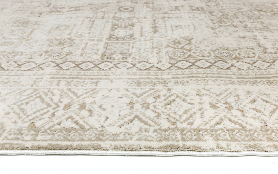 Bohemian Paradise Panel Beige Rug - DLB Furniture
