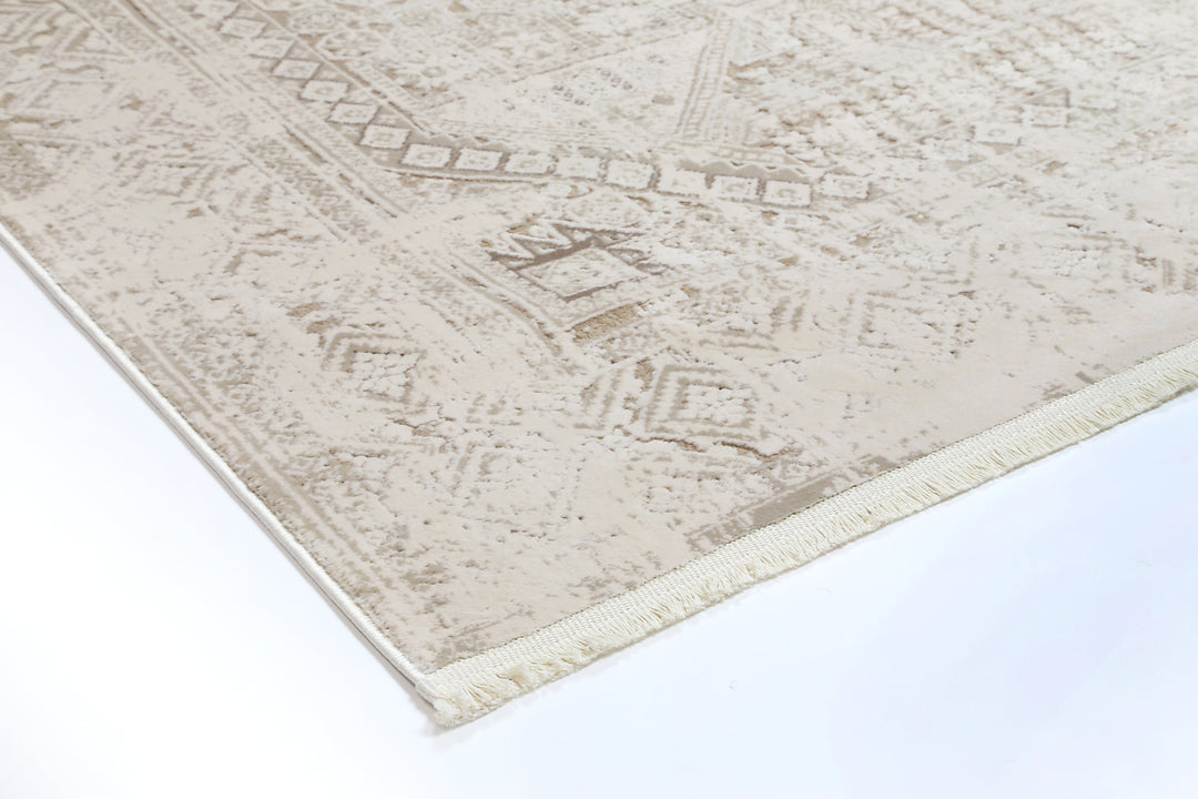 Bohemian Paradise Panel Beige Rug - DLB Furniture