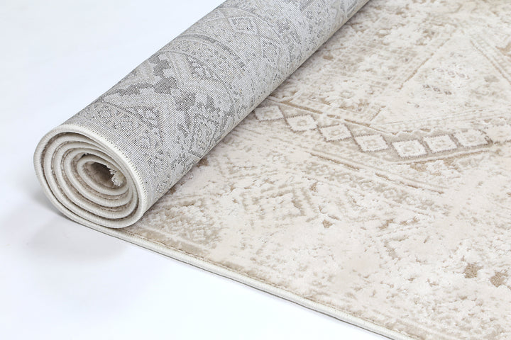 Bohemian Paradise Panel Beige Rug - DLB Furniture