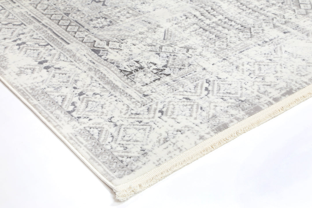 Bohemian Paradise Panel Grey Rug - DLB Furniture