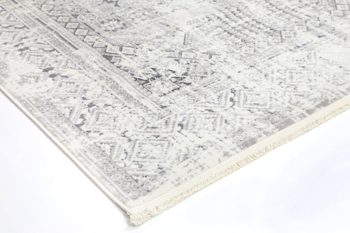 Bohemian Paradise Panel Grey Rug - DLB Furniture