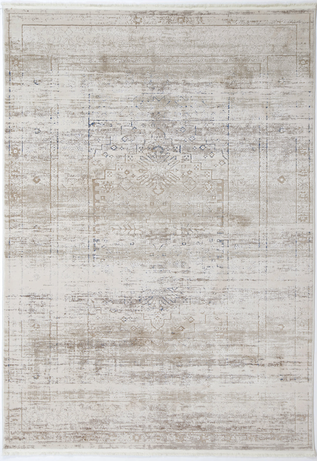 Bohemian Paradise Traditional Beige Blue Rug - DLB Furniture