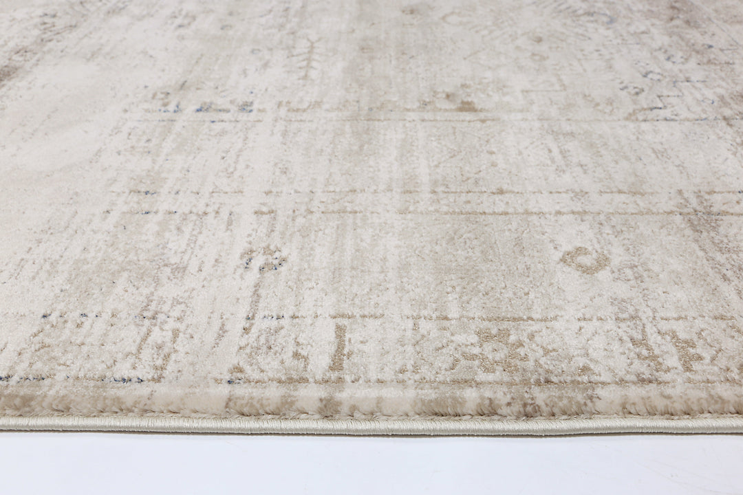 Bohemian Paradise Traditional Beige Blue Rug - DLB Furniture