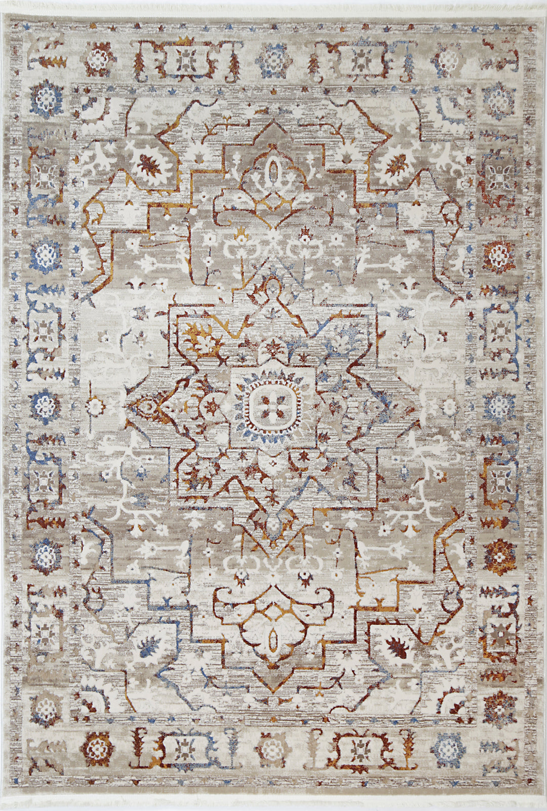 Bohemian Paradise Medalion Beige Multi Rug - DLB Furniture