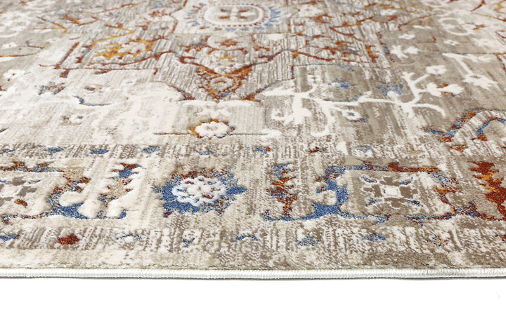 Bohemian Paradise Medalion Beige Multi Rug - DLB Furniture