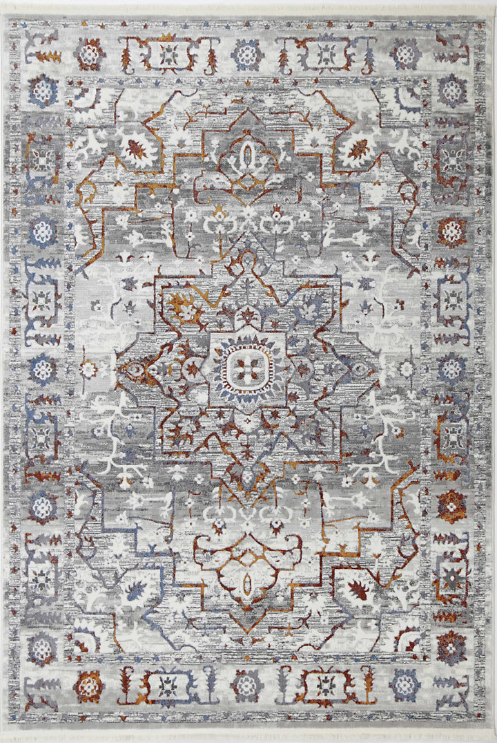 Bohemian Paradise Medalion Grey Multi Rug - DLB Furniture