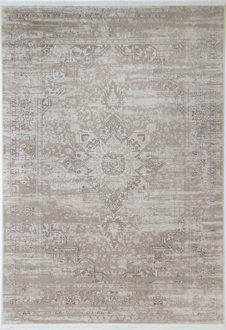 Bohemian Paradise Medalion Beige Rug - DLB Furniture