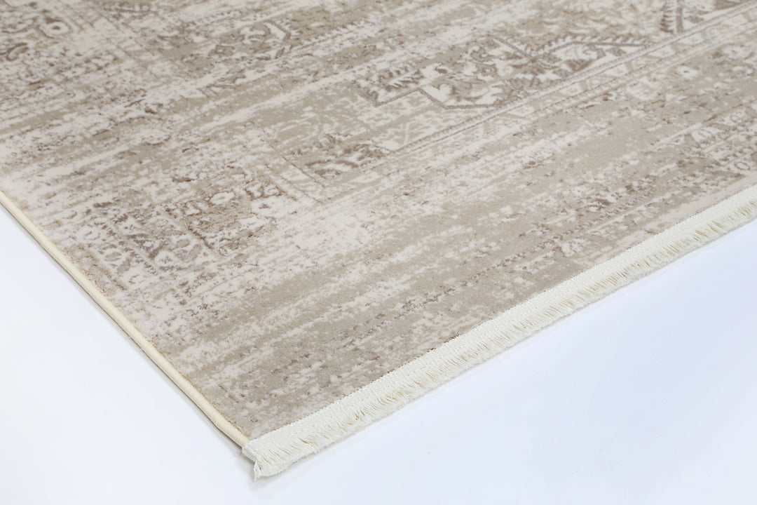 Bohemian Paradise Medalion Beige Rug - DLB Furniture
