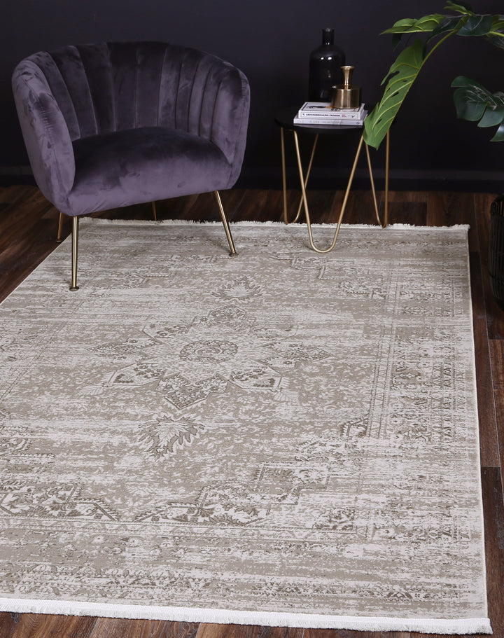 Bohemian Paradise Medalion Beige Rug - DLB Furniture