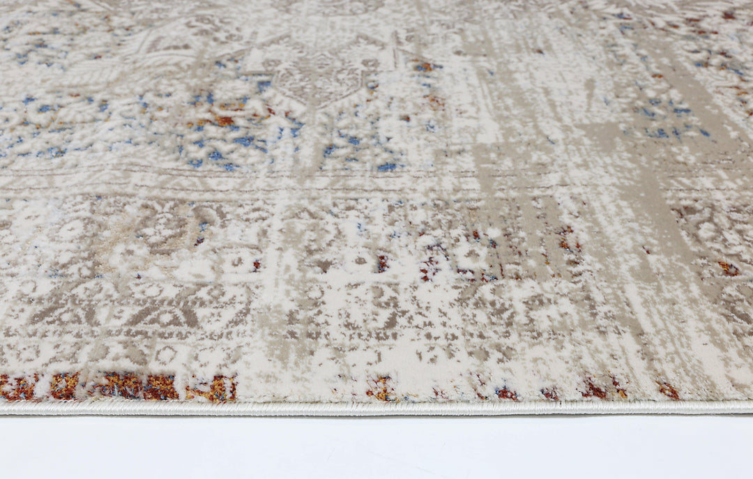 Bohemian Paradise Medalion Beige Multi Rug - DLB Furniture