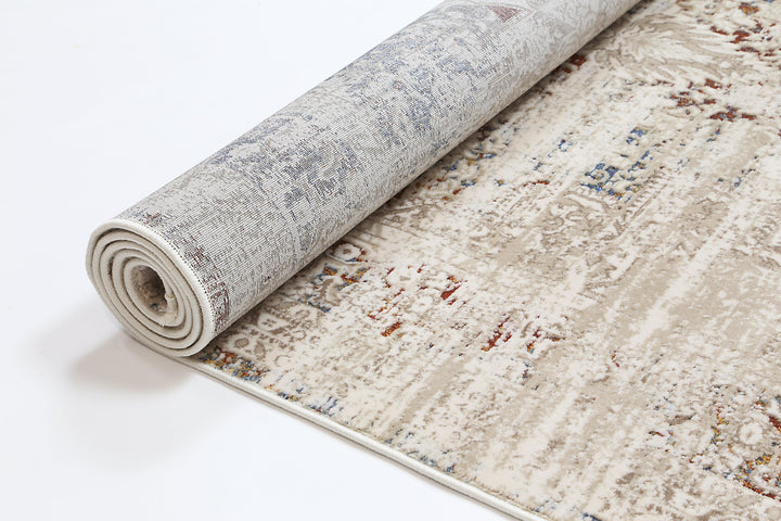 Bohemian Paradise Medalion Beige Multi Rug - DLB Furniture