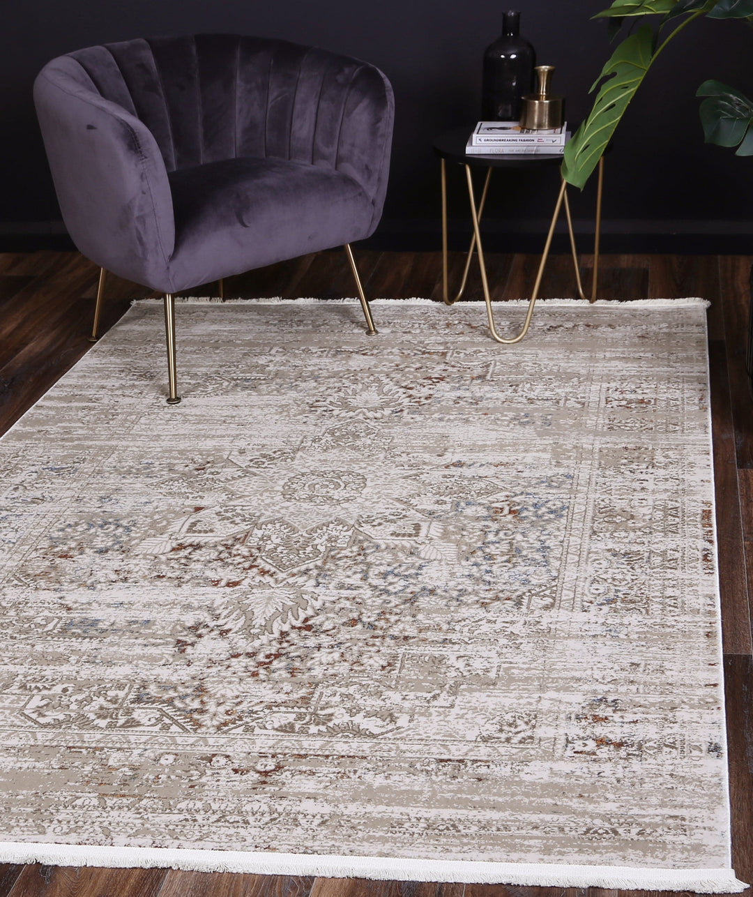 Bohemian Paradise Medalion Beige Multi Rug - DLB Furniture