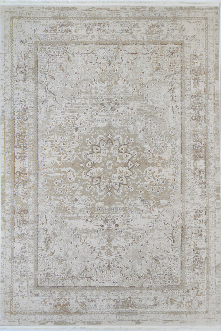 Bohemian Paradise Vintage Medalion Beige Rug - DLB Furniture