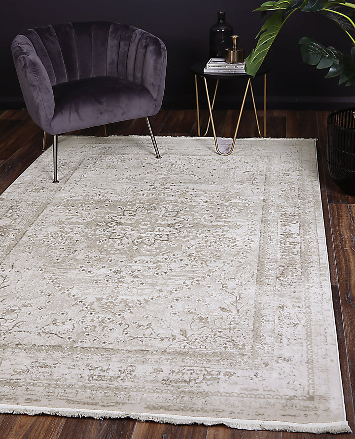 Bohemian Paradise Vintage Medalion Beige Rug - DLB Furniture