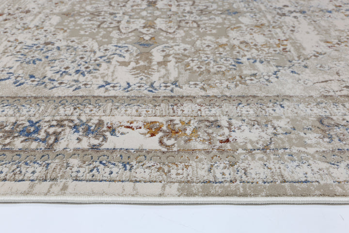 Bohemian Paradise Vintage Medalion Beige Multi Rug - DLB Furniture